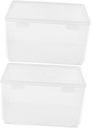 CATIEBYE 2Pcs Kitchen Storage Box Multifunctional Airtight Bread Container for Fridge and Home Organization and Stylish Food Storage