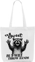 SAPEYKR Sunshine Rainbow Funny Sarcastic Raccoon Gift Canvas Tote Bag for Women Beach Bag Grocery Bags for ShoppingBirthday