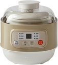 WANGJISSA Electric Stew Cup Ceramic Slow Cooker, 0.8L Porcelain Rice Cooker, Multi-Functional Soup & Porridge Pot, 200W