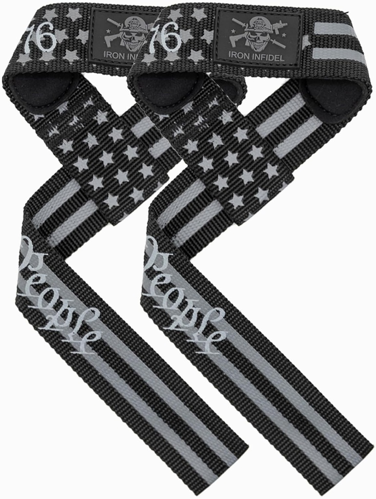 Iron Infidel Weight Lifting Straps - Wrist Straps for Weight Lifting, Deadlifting, Exercise, Crossfit, Strength Training, Olympic Lifts - Gym Straps for Grip Strength on Bar