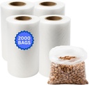 LDPE Poly Bag on Roll - 2000 Bags - 8"x15" – 1.0 mil Thickness – Ideal for Food, Produce, Grocery, Small Business, Packaging Use – Durable Roll Format – AssurePak 815LDPOLYROLLWF
