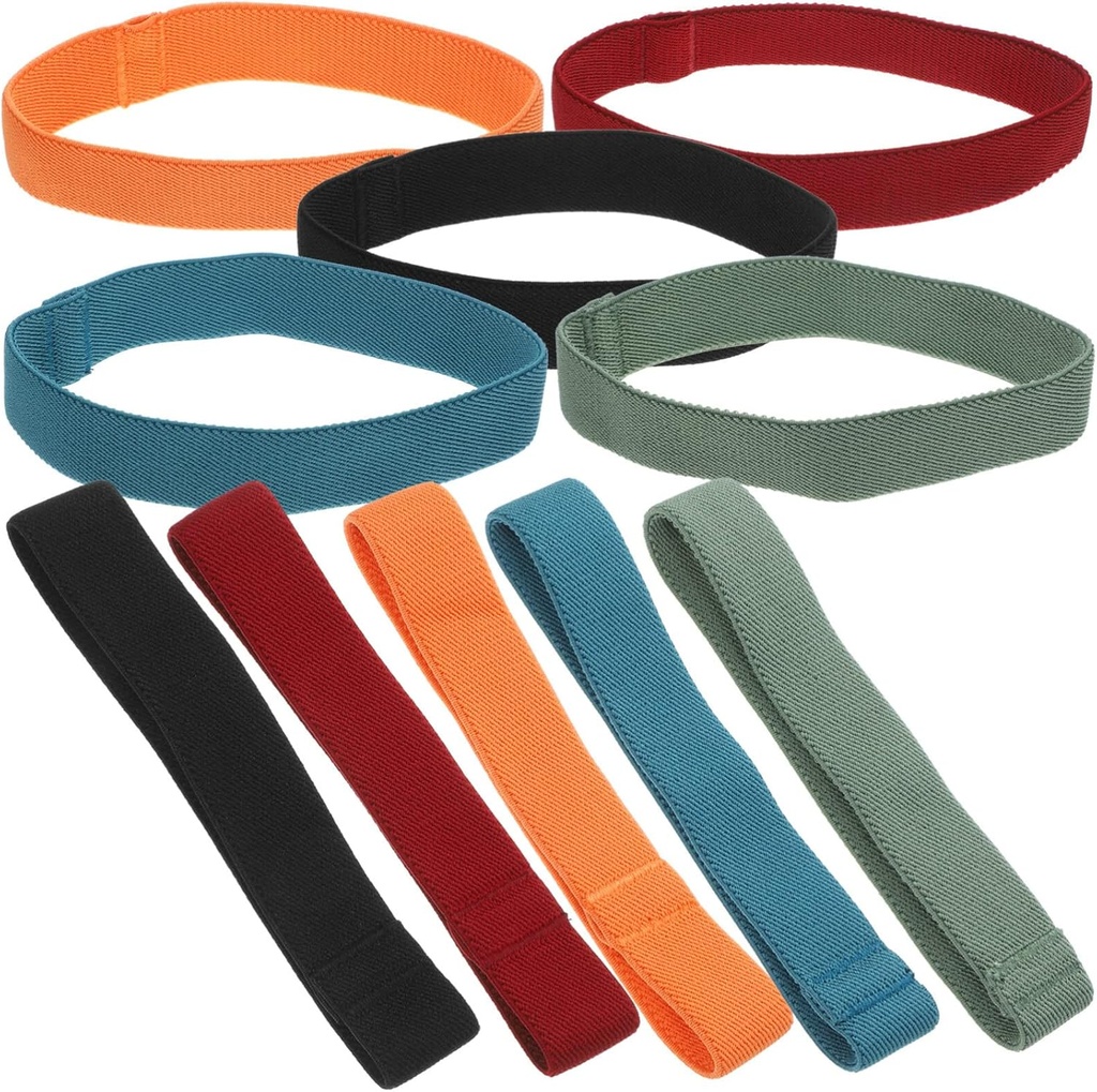 UPKOCH Elastic Bento Box Straps 10 Pack Stretchable Lunch Box Bands with Buckle Secure Seal and Chopstick Holder for Meal Prep and Office Lunch Containers