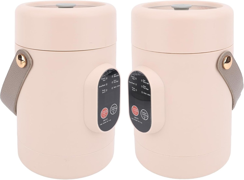 TOPINCN Mini Electric Cooking Pot, Compact Design with Portable Handle, 12 Hour Reservation, Suitable for Home, Travel, Camping, or Office Use, (US Plug 110V)