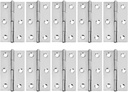 10 Pcs Stainless Steel Home Furniture Hardware Door Hinge Long 2.15 x 1.3 inch