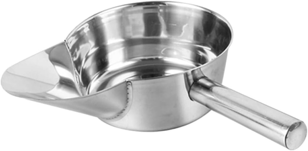 PRETYZOOM Professional Fry Scooper Bagging Scoop Food Packing Tool Stainless Steel Scoop for Home Duckbill Spatula