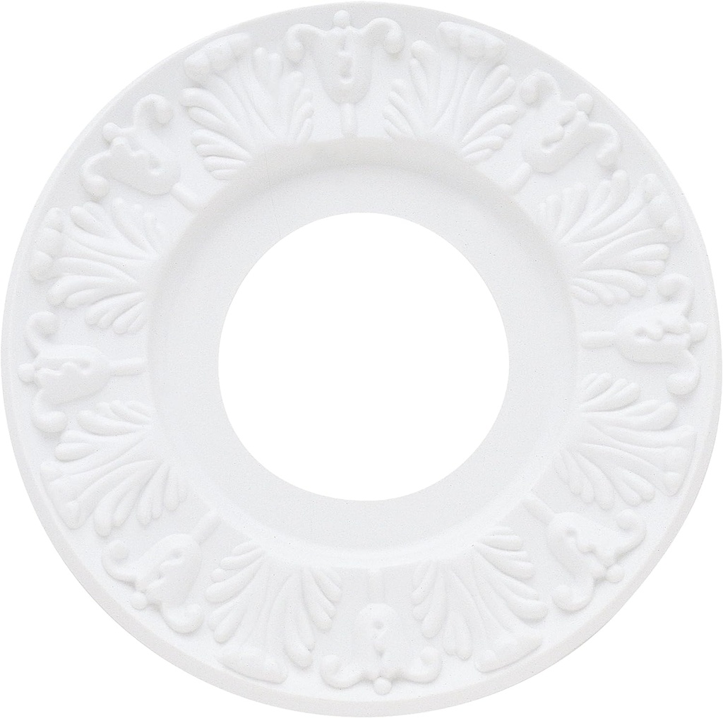 Westinghouse 7702700 Victorian Ceiling Medallion 10-Inch Dia, White Finish, 1-Pack
