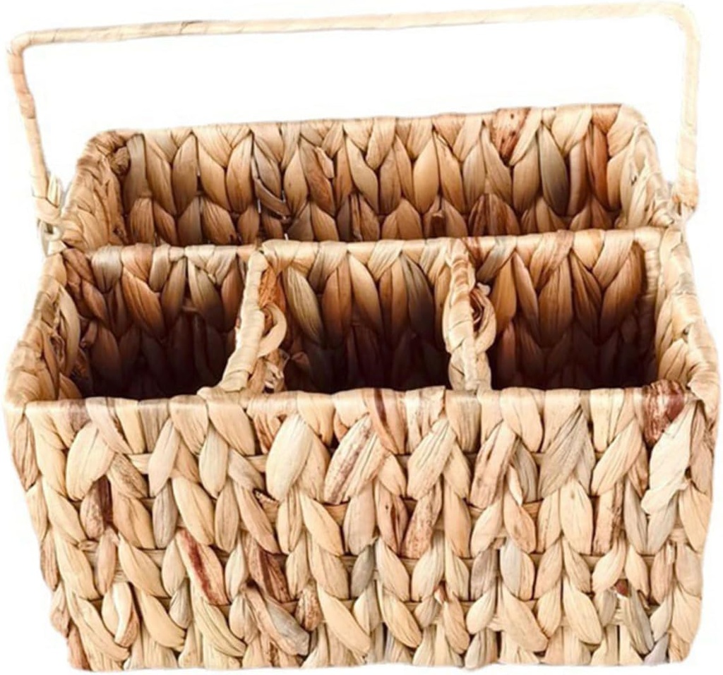 DECHOUS Utensil Organizer Woven Basket Kitchen Cutlery Storage Tabletop Organizer for Home
