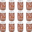 Serencatcher A Baby is Brewing Baby Shower Party Decoration, 12pcs A Baby is Brewing Can Cooler Beer Mug Baby Bottle Can Sleeve for A Baby is Brewing Beer Diaper Baby Shower Party Supplies