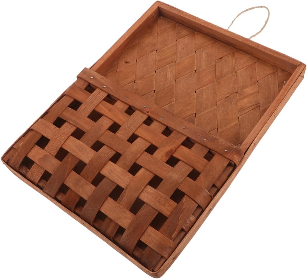 SUPVOX Wall Mounted Kitchen Basket Decorative Hanging Storage for Flowers Fruits Versatile for Home Office Sturdy Container for Wall Decor