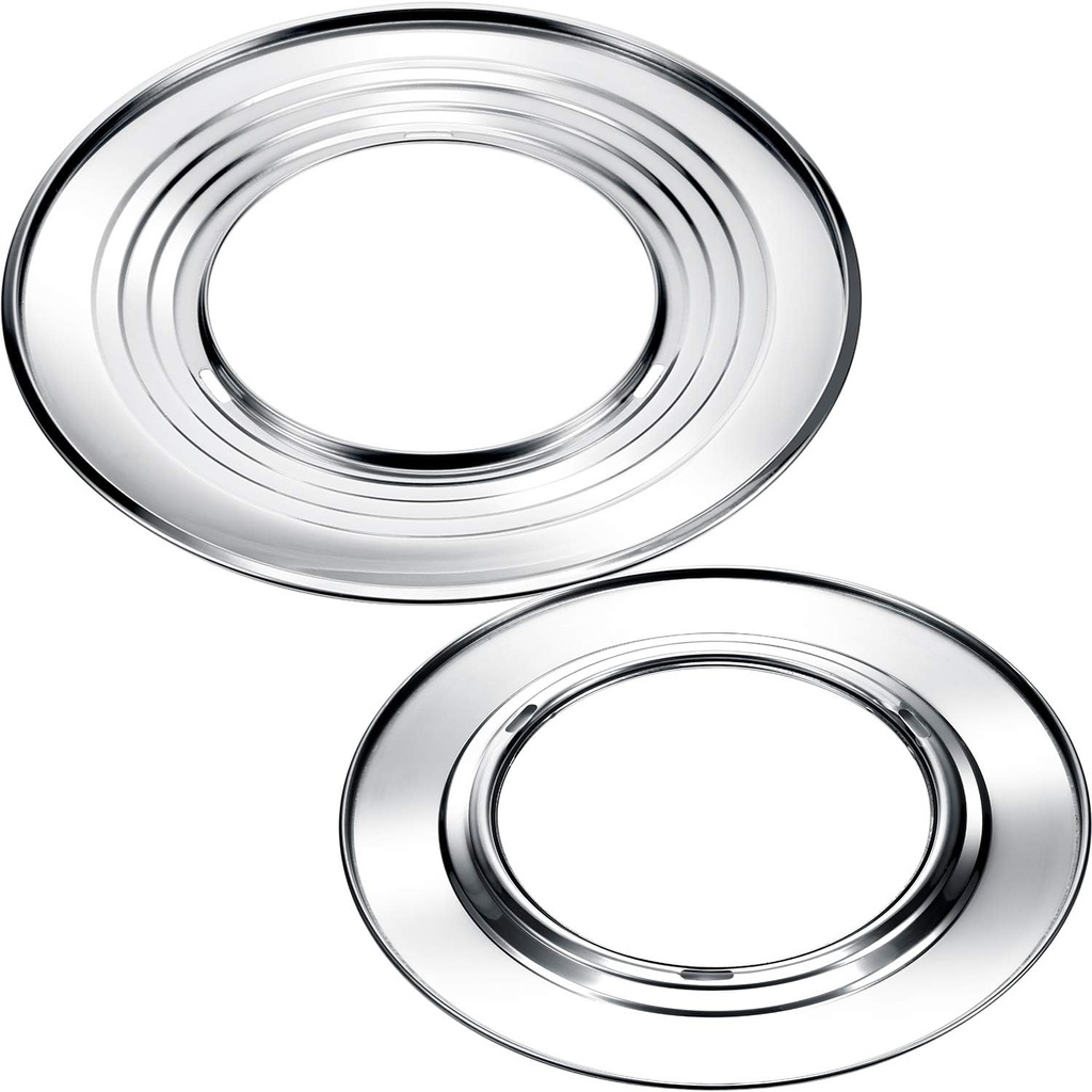 Boao 2 Pieces 11 Inch and 12 Inch Steam Ring, Stainless Steel Steaming Ring Adapter Fits 8 to 12 inches Stock Pots