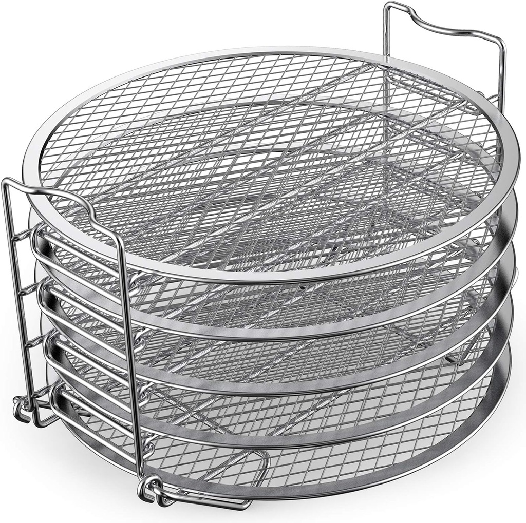 SICHEER Dehydrator Rack Stainless Steel Stand Accessories Compatible with Instant Pot Air Fryer Crisp Lid 6 Quart