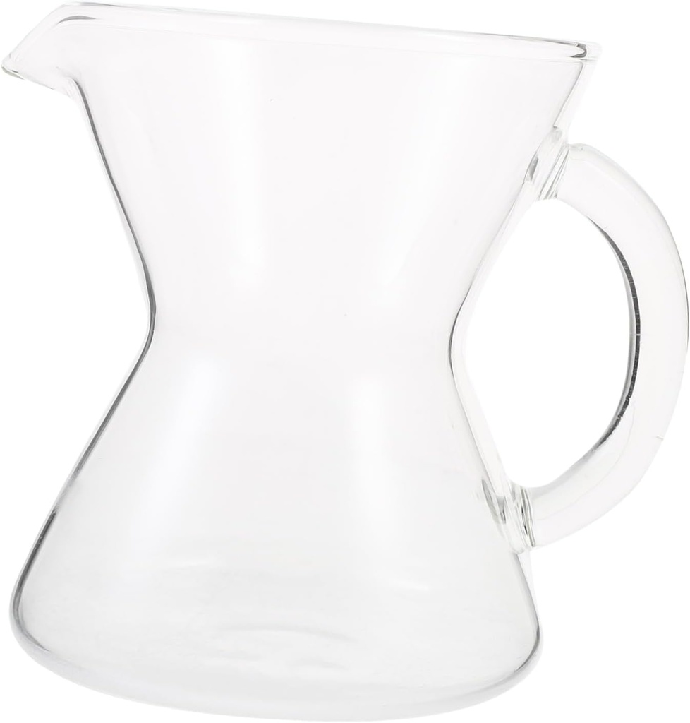 ABOOFAN Mini Glass Coffee Pot 300ml Portable Coffee Maker Handle Multi-functional Teapot for Home and Travel Versatile Glass Kettle for Brewing and Serving