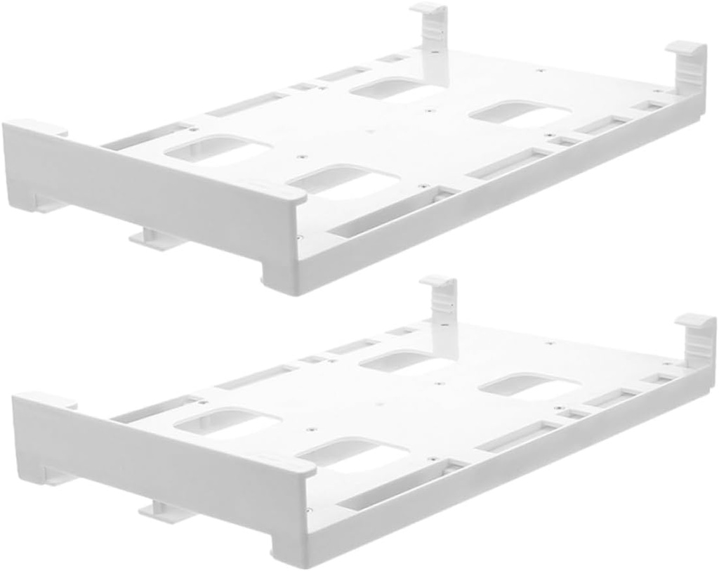 Angoily 2pcs Fridge Can Storage Hanger Double Row Drink Organizer Can Holders for Soda Beer Rack Cooler Accessory