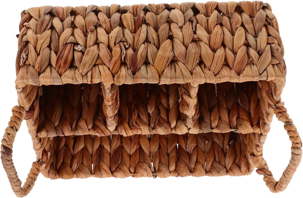 LABRIMP Organizing Woven Basket Storage Basket for Silverware Cutlery Organizer Design Decorative Desktop Holder