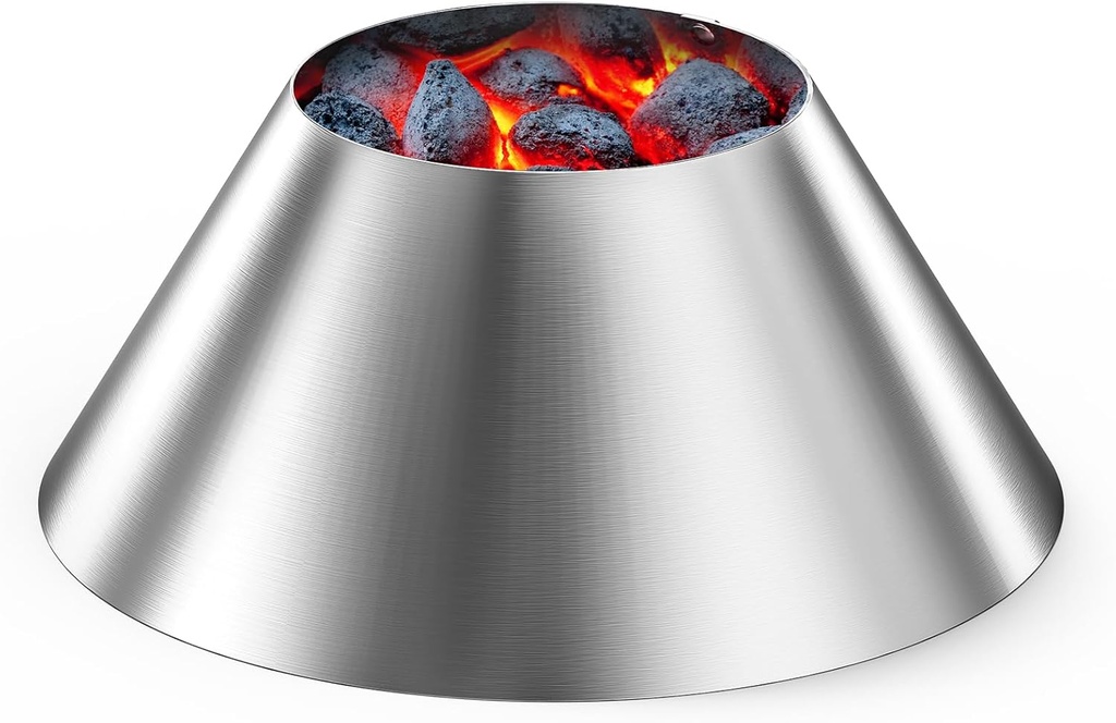 Charkettle BBQ Whirlpool, Stainless Steel Charcoal Briquet Holder Grill Accessories Compatible with Weber Kettle, WSM Smoker, Big Green Egg Grills