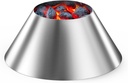 Charkettle BBQ Whirlpool, Stainless Steel Charcoal Briquet Holder Grill Accessories Compatible with Weber Kettle, WSM Smoker, Big Green Egg Grills