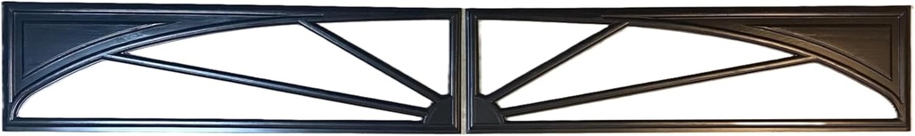 2 Amarr Sunray Long Panel Replacement Inserts for Amarr Garage Doors Black 38.5" x 11" ONLY FITS Amarr & Pella Garage Doors