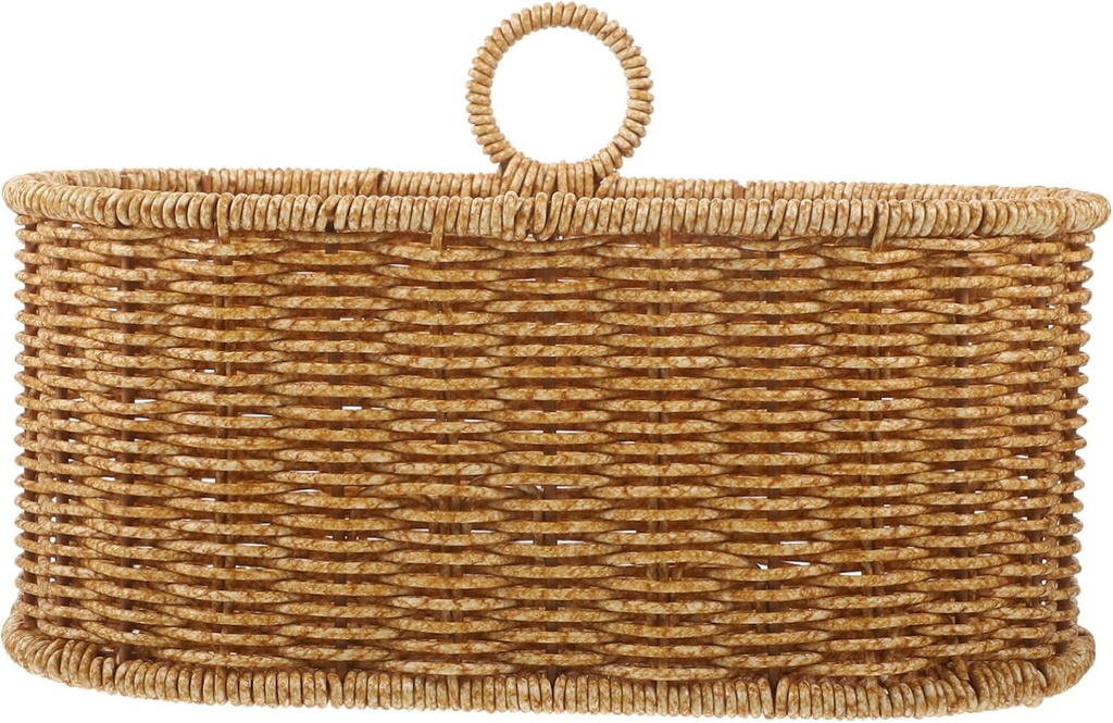 LIGIGWASH Woven Wall Hanging Basket for Kitchen Storage for Garlic Eggs and Vegetables Versatile Hanging Flower and Fruit Organizer Easy to Clean and Maintain