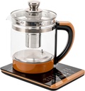 1.8L Electric Glass Kettle, 800W Portable Electric Health Pot with Tea Infuse, Temperature Control Tea Maker with 18 Smart Menu for Boiling Water Maker, 养生壶 电水壶