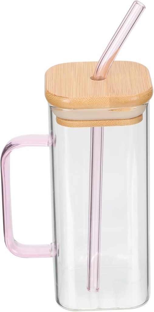 CIYODO Multi-function Glass Cups Lids for Iced Espresso Milk Water Juice Beer Household Cup