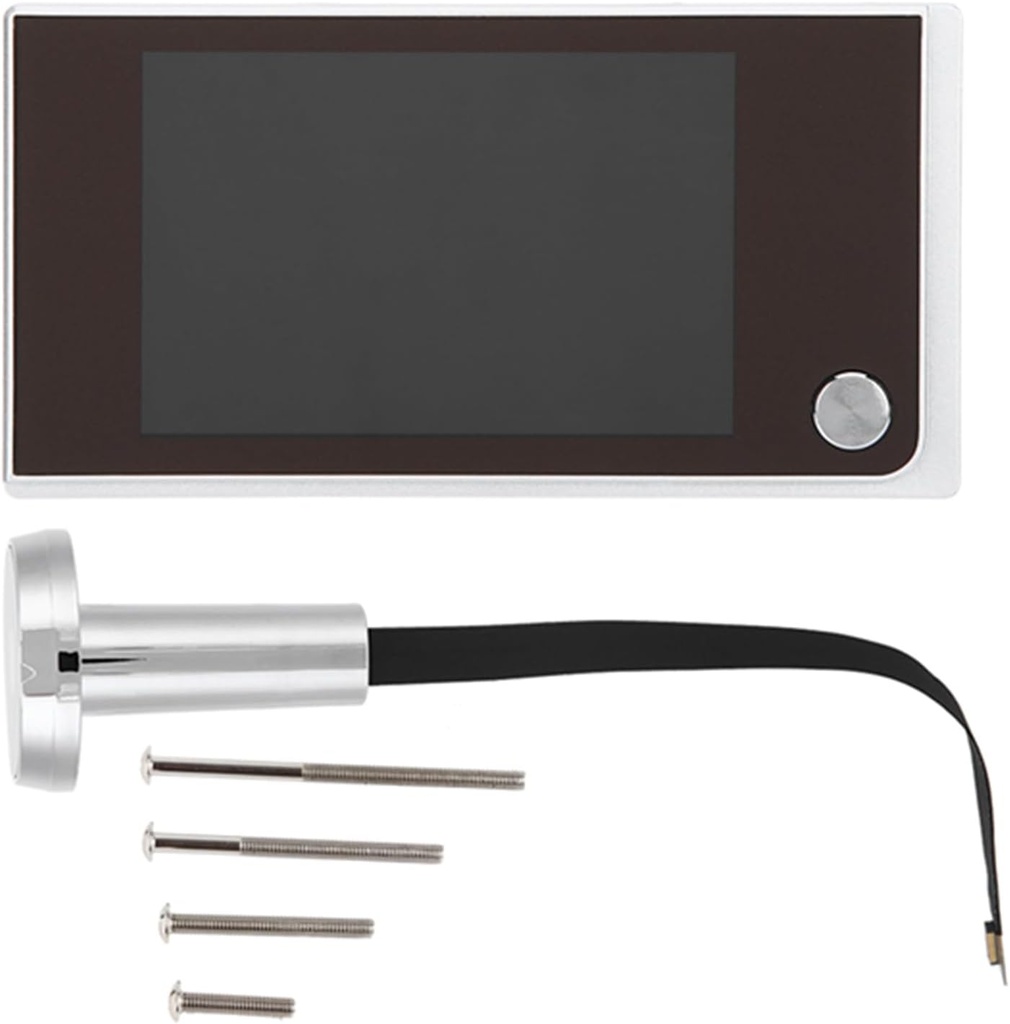 Security Peephole Viewer Digital Doorbell, 3.5-inch LCD Screen, 120 Degree Viewing Angle, Zinc Alloy Material, Easy Installation with Energy Saving Feature for Home Security