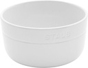 STAUB Ceramic Dinnerware 4-pc 5-inch Cereal Bowl Set - White