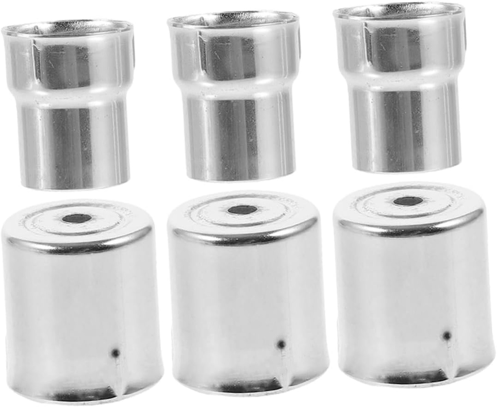 6pcs Oven Replacement Magnetron Cap Round Hole Iron Cap Microwave Oven Antenna Parts Heat Resistant Universal Fit