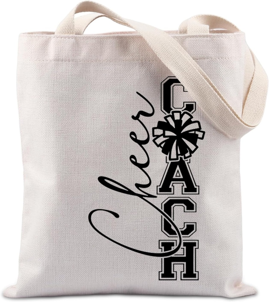 TIIMG Cheer Coach Gift Cheerleader Appreciate Gift Cheer Era Cheer Mom Gift Cheerleader Celebration Gift Tote Bag