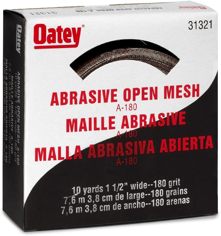 Oatey 31321 180 Grit Open Mesh, 1.5" x 10 yd.