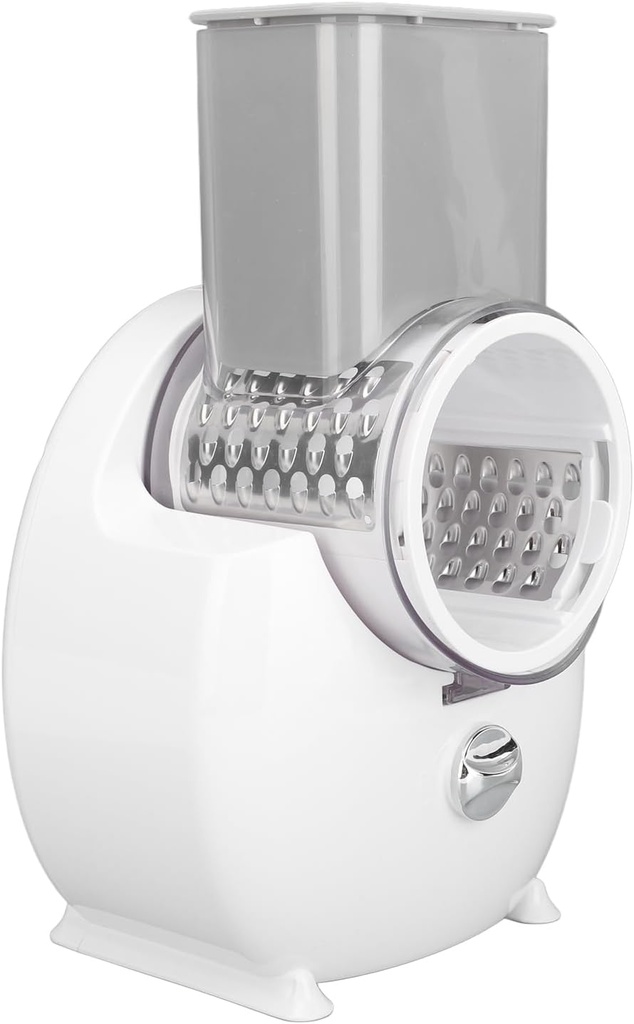 Fdit Electric Shredder Vegetable Grater, Multi Function Food Processor, USB Charging, Stainless Steel Blades for Effortless Shredding, Slicing & Dicing (White)