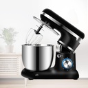 PanHuiWen Stand Mixer-5-liter Kitchen Mixer 1200W 6-Speed Tilt Head Kitchen Electric Food Dough Mixer, Stainless Steel Bowl, with Dough Hook, Mixer Beater, Wire Whisk, Splash Guard,Black