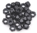 binifiMux 30Pcs M6-1.0mm Black Zinc Plated Nylon Lock Nuts Inserted Hex Self Clinching Nuts