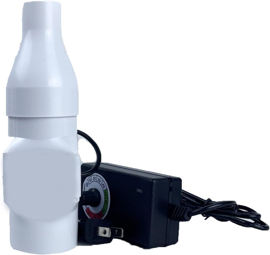 Nkfnadz Inline Duct Fan with Variable Speed Controller 2”50mm 6W Mini Duct Ventilation Fan for Pet House Attic Wardrobe Shoe Cabinet(50/32PVC)