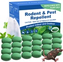 Rodent Mouse Repellent 24 Pack, Peppermint Oil Rat & Mice Repellent, Natural Moth Balls for Rodents Deterrent, Safe for Pets & Humans, Indoor & Outdoor Use, Keep Rodents Away from Garden & Home