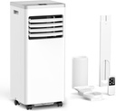 ZAFRO 8,000 BTU Portable Air Conditioners Cools up to 350 Sq.ft, Portable AC Built-in Cool, Dehumidifier, Fan Modes, Room Air Conditioner with Remote Control/Installation Kits, White