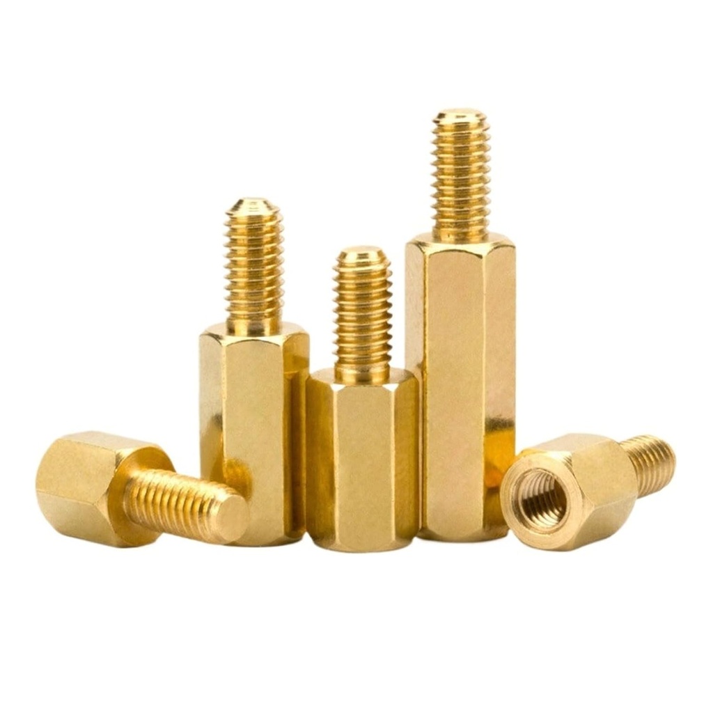 Standoff Screws, Pack of 10 M2 M2.5 M3 M4 M5 Hex Brass PCB Standoff Spacer Multiple Sizes 6-30mm(26mm x10pcs)