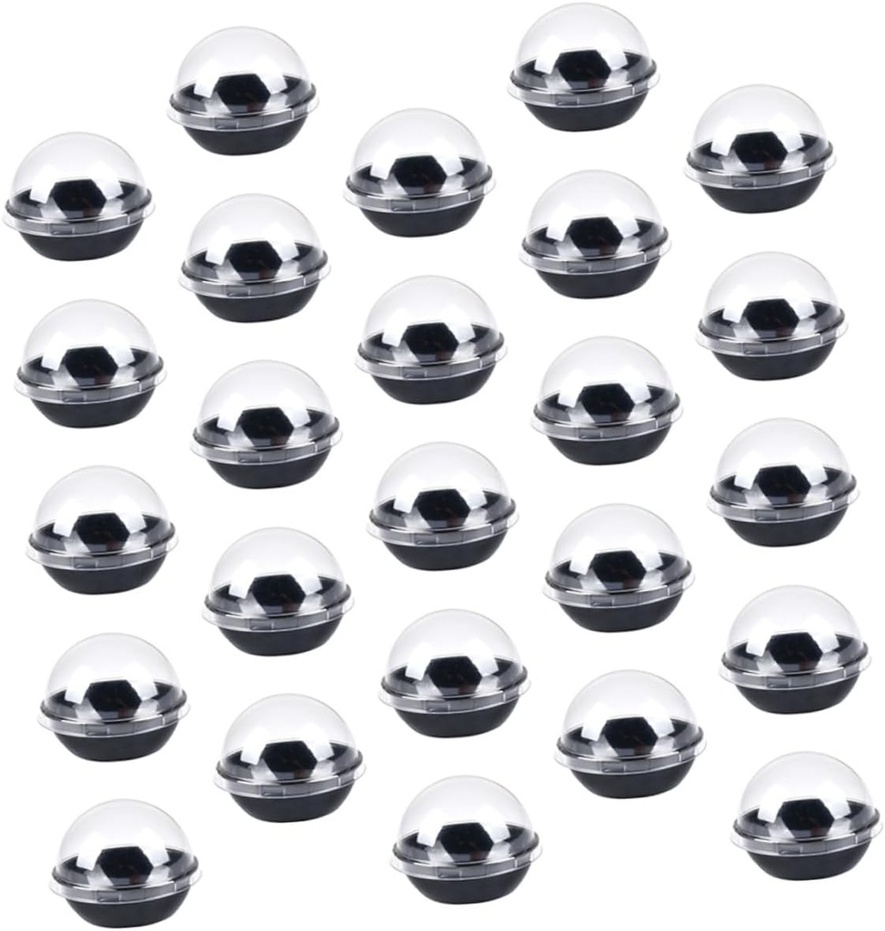 Alipis 50pcs Plastic Cookie Dome Boxes Packaging Box for Desserts Airtight High Dome Lids for Baking and Storing Treats for Events and Parties