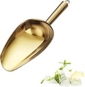 Stainless Steel Ice Scoop 8OZ Small Food Candy Scoop for Kitchen Bar Party Wedding Metal Ice Scooper for Ice Bucket Gold