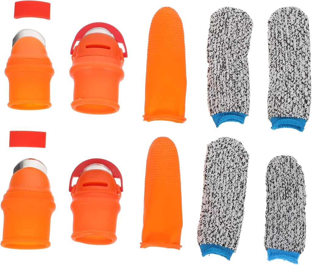 Tofficu Portable Vegetable Tool Plant Thumb Cutter Finger Protector Gardening Tools for Garden Hand