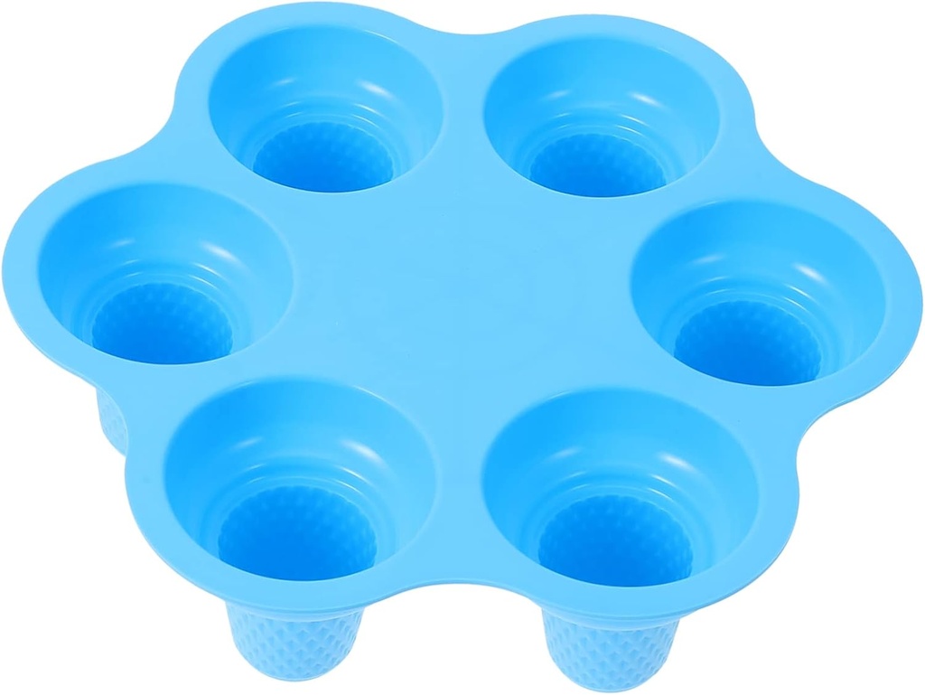 IMIKEYA Silicone Ice Cream Molds Ice Cream Cone Molds Popsicle Maker for Boys and Girls