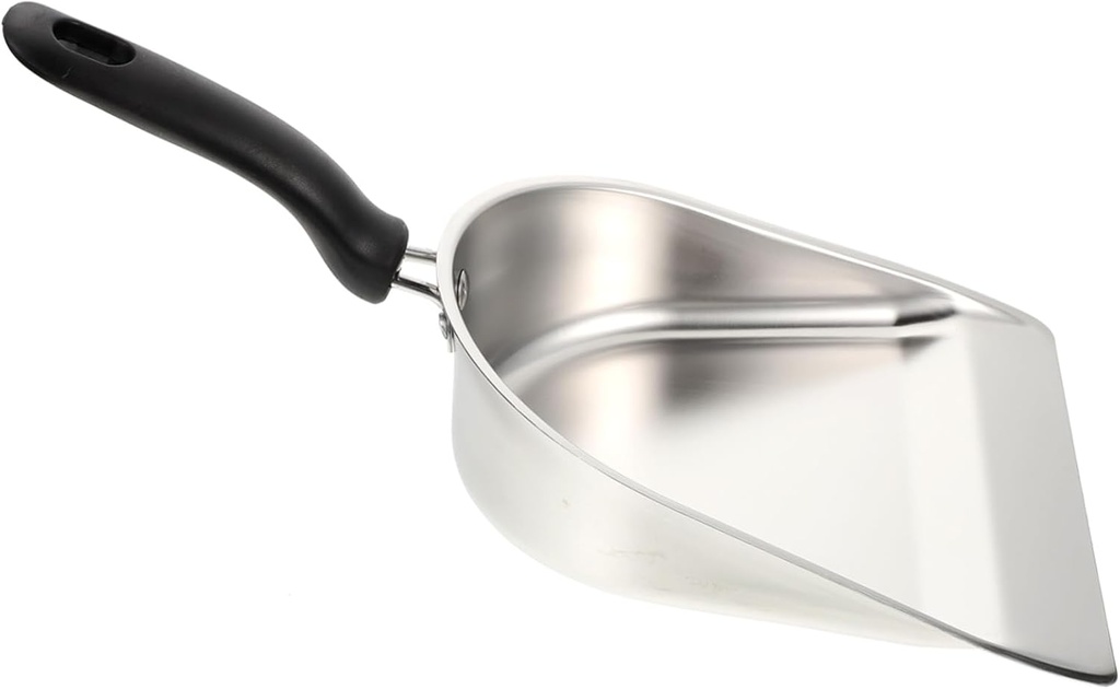 Stainless Steel Spatula Metal Utility Scoop Stainless Steel Spoon Bar Stainless Steel Flour Shovel Metal Spoon Ice Litter Scooper Metal Candy Scoop Dog Food Spoon Child Dried Fruit, Silver