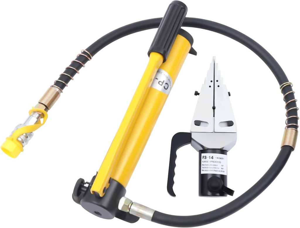 Manual Hydraulic Flange Spreade, 14T Hydraulic Spreader Hydraulic Pump Spreader Clamps Workholding Devices Separator Spreader for Electric Power Repair, Construction Work, Fire Safety