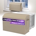 Mxclimate Indoor Air Conditioner Cover Compatible with Midea U-Shaped Window AC Unit, Universal for 8000/10,000/12,000 BTU,Heavy Duty 600D Waterproof Window AC Outdoor Covers with Storage Bag