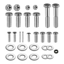 Pool Pump Bolt Kit for Pentair Whisperflo & Intelliflo - Complete Stainless Steel Hardware Set, Includes Motor Bolts,Foot and Insert Bolt, Nuts, Diffuser Screws, Seal Plate Bolts & Washers
