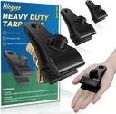 Hlogree 40Pcs Upgrade Large Tarp Clips Heavy Duty Lock Grips for Tarps,Outdoor Heavy Duty Clamp Lock Grip,Car Cover Tie Down Clips Clamps for Pool Cover Camping Caravan Canopies,Tarp Tie Downs
