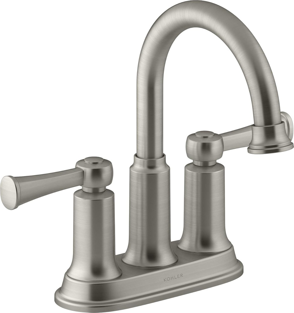 Kohler Aderlee Vibrant Brushed Nickel Bathroom Sink Faucet with Drain