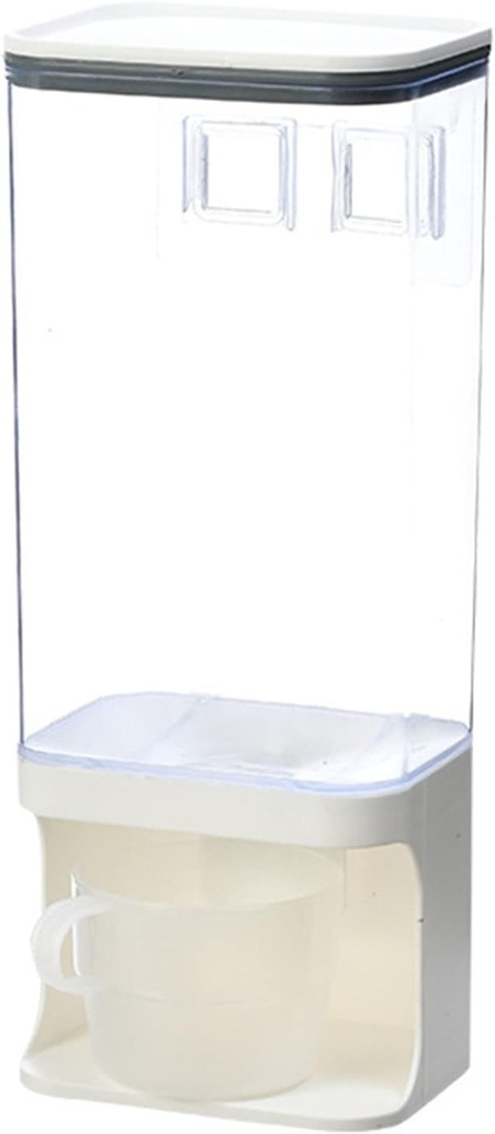 VALINK Wall Mounted Dry Food Dispenser, Rice Dispenser Kitchen Organization for Rice or Beans m