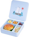 ASOMIC Large Silicone Bento Lunch Box for Adults & Kids, Leakproof & BPA-Free, 5 Compartments, Microwave & Dishwasher Safe, Ideal for Travel, Work & School (Sky-Blue)