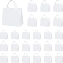 25 Pcs Insulated Take Away Bags Bulk - 6 x 9.5 x 10 Inch Thermal Take Out Bags - Thermal Insulation Cooler Bags - Disposable for Hot and Cold Food, Food Delivery (White)