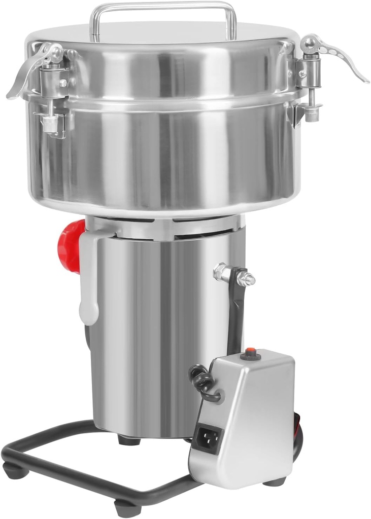 Electric Grain Mill Grinder Stainless Steel Pulverizer Grinding Machine Commercial Corn Mill for Kitchen Herb Spice Coffee